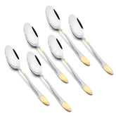 Montavo by FnS Passion 6 Pcs 24 Karat Gold Plated Tea Spoon